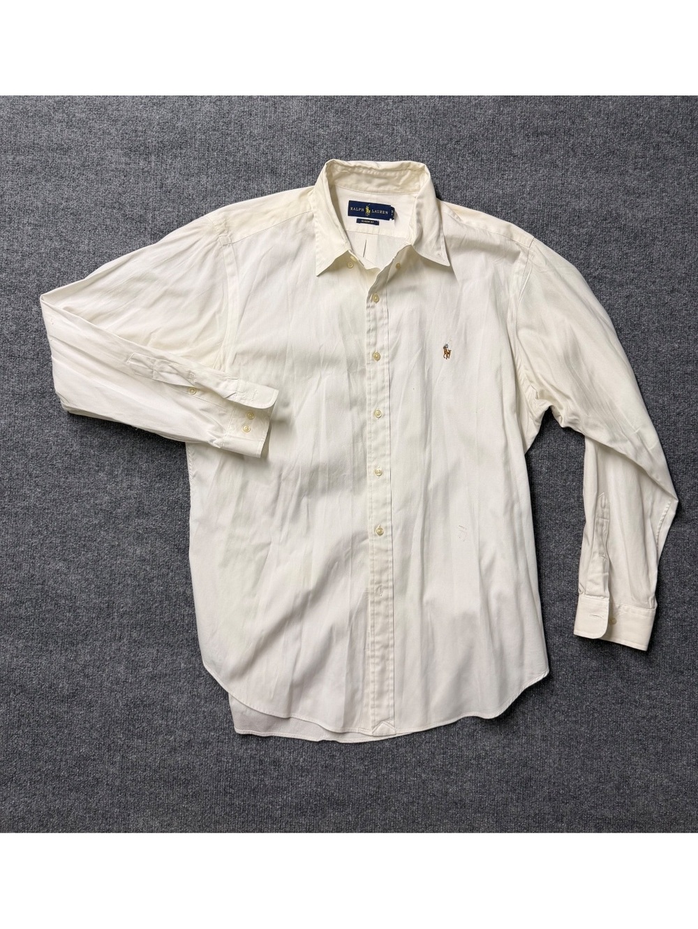 Ralph Lauren Men’s 16.5 34/35 White Classic Fit Cotton Dress Shirt